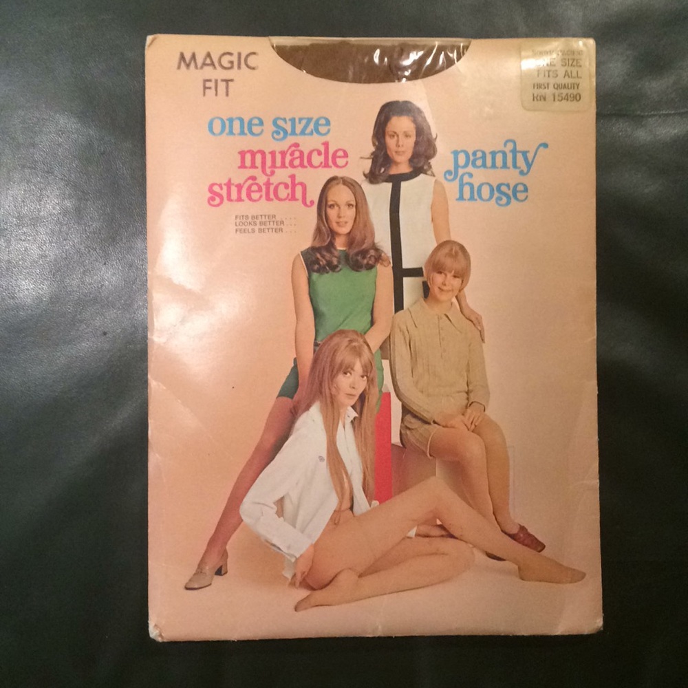 RARE Vintage Hosiery Magic Fit Panty Hose Nude NWT